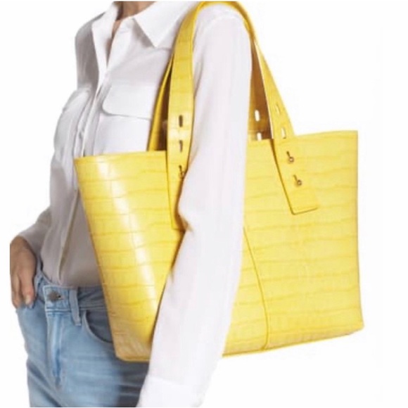 FRAME Les Second Embossed Leather Tote - Picture 2 of 16